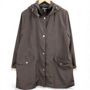 Alia Jacket with Hood Brown Size Large